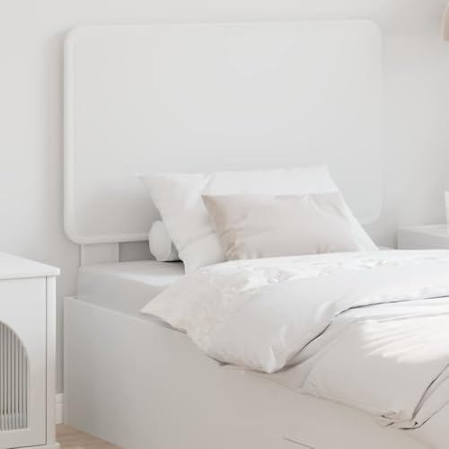 Bucmath Kopfteil Weiß 90cm, modernes Holzwerkstoff Bettkopfteil, langlebig, rechteckig, pflegeleicht, für Schlafzimmer, Gästezimmer, Jugendzimmer, Elegantes Design
