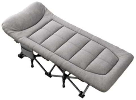 Cenz-888 Cama portátil Cama Plegable Nap Break, Individual, for Oficina, sillón, for Dormir, marchar, acompañante(Grey)