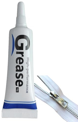 5 Pack Zipper Lubricant, 10ml Waterproof Zipper Lube for Metal Zippers Grease Zippers Wax Ideal for Clothes, Wetsuit, Boat Care, Marine Travel, Camping, Drysuit, Gear Bag