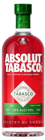 Absolut Vodka TABASCO,Vodka mit Tabasco-Flavor, für Cocktails & Longdrinks, 38% Vol, 1 x 1L