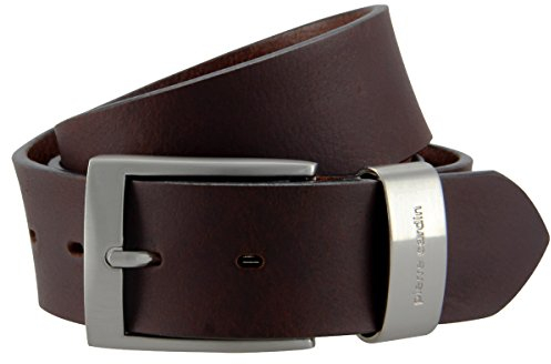 Pierre Cardin Vollbüffel 4mm Echt Leder-Gürtel Herren/Vollleder-Gürtel Herren, Jeansgürtel XXL mit Metallschlaufe, Größe/Size:95, Farbe/Color:braun