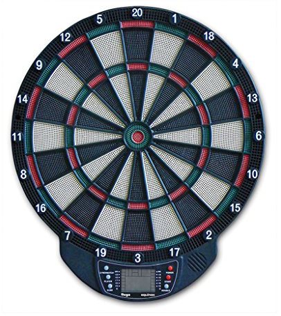 Equinox Bersaglio Elettronico Per Freccette Vega Incluse 6 Freccette Bianco-Nero