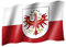 Sportfanshop24 Bandiera SÜDTIROL con stemma, bandiera dello Stato/bandiera dello Stato, 150 x 90 cm, bianco, rosso, giallo, per interni ed esterni, ottima qualità