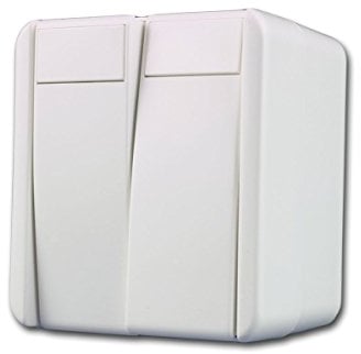 fontana Doppel-Wechsel-Schalter weiß 250V~/10A