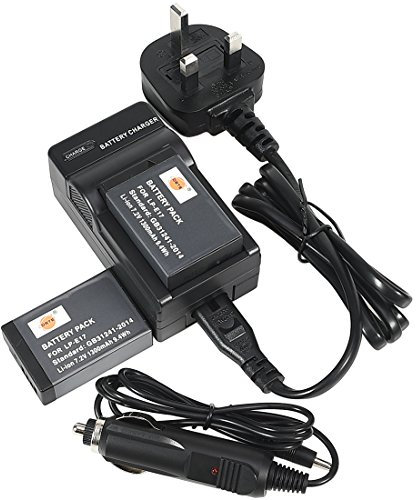 DSTE® – Batterie et chargeur de voyage DC163U, kit pour appareils photo reflex numériques Canon LP-E17 EOS M3 M5 77D 750D 760D 8000D 9000D Kiss X8i Rebel T6i T6s Digital SLR
