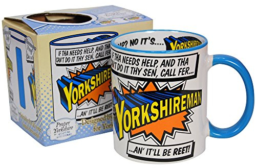 Super Hero Mugs (Yorkshire, Scotland, Manchester, Liverpool, Newcastle, Cornwall, Essex) (Yorkshireman (Yorkshire)