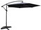 CONCEPT USINE | Parasol Déporté Rond Inclinable Ø 3 m Porticcio Gris | Plage Balcon de Jardin | Baleines Armature Pieds en Acier | 100% Polyester | Réglable en Hauteur | Protection UV 50+ Waterproof