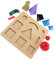 Fenteer Montessori Wortartensymbole mit Holzbox Spielzeug Lernspiel für Kinder