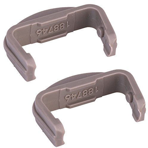 Qualtex Front End Basket Rail Caps For Beko Dishwashers - Pack of 2