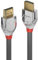 LINDY - Cavo HDMI 2.0 Cromo Line 2 Metri, Cavetto High Speed 4k@60Hz 18G 3D 1080p HDCP 2.2 120Hz 144Hz Certificato HDR, ARC, CEC, ATC | Compatibile con TV, Monitor, Xbox, PS5, Blu-ray, Ethernet