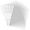 100 Pcs A4 Plastic Punched Punch Pockets 30 Micron for Folders Filing Wallets Sleeves