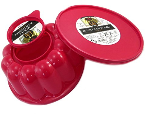 Les Trésors De Lily [P8912 - Moule entremet 'Coloriage' Rouge (1.5L) - 21x9 cm