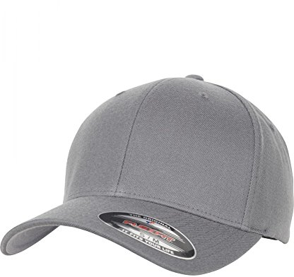 Flexfit Uni 6477-Flexfit Wool Blend Cap, Grey, S/M