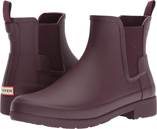 Hunter W Org Refined Chelsea Stivali Donne Bordeaux - 37 - Stivali da Pioggia