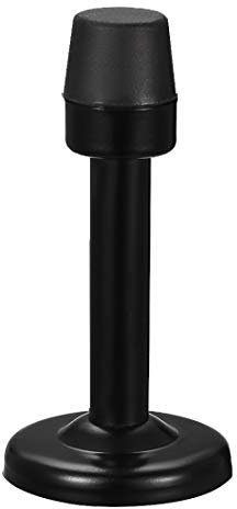 sourcing map Door Stopper Stop Bumper Wall Protector Sound Dampening Wall Mount W Rubber Tip Black