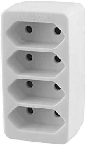PremiumCord brennenstuhl Adapterstecker Euro 4-Fach, Farbe Weiß