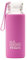 Irisana – Wasserflasche – 330 ml – Rosa – 6,5 x 6,5 x 18 cm – Ideale Sportkaraffe aus Glas für das Fitnessstudio – Mit Borosilikat und Silikon – Bbo-Kollektion