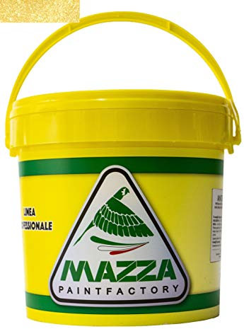 MAZZA Pittura Decorativa Per Interni Effetto Antiche Terre Lt 5 Magic Paint Colorificio Vernice Muro Effetto Multicolor Puntinato Idropittura Murale Colorata (Giallo Oro Mp2048)