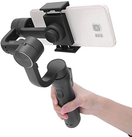 VBESTLIFE Stabilizzatore telefonico a 3 Assi Portatile, Tracciamento Oggetto/Time Lapse/Controllo Zoom/Stabilizzatore Intelligente Anti-Vibrazione per Telefono Cellulare
