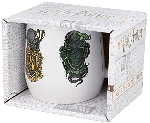 Stor Harry Potter Tasse aus Keramik, 360 ml, in Geschenkbox, Schwarz, Medium