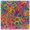 Lily Collection 200 Loom Bands Bänder Gummibänder 5500 Starter Set Anhänger Charms Perlen DIY (200 x Perlen Design Bunt Glasik Mix)