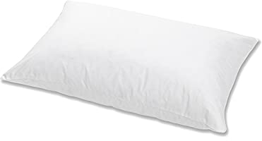 Hanskruchen Feder Nackenkissen mit 70% Federn - 100% Baumwolle - Allergiker geeignet - Zierkissen 40 x 60 cm - für Reisen und Camping