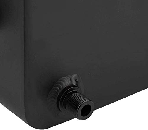 Dioche Tanque de refrigerante para automóvil, hervidor de enfriamiento para automóvil de Aluminio Negro con depósito para reparación de automóviles para Ingeniero