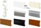 ZOCCOLINO BATTISCOPA PVC CAVO, FUNZIONE PASSACAVO VENDITA AL METRO IN BARRE 2mt (ARGENTO-ALLUMINIO)