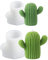 Moule en Silicone pour Bougie de Cactus, 2 Pièce Bougies Faites à La Main pour cCactus, Kit de Chocolat, Moule en Silicone Cire de Soja, Bougie de Cactus pour Pouding au Savon au Chocolat