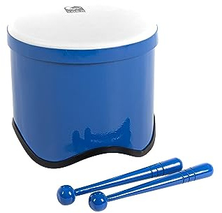 TOCA World Percussion Freestyle II Tom Tom TF2T-B Blue | PVC, Kesselrand mit Gummiüberzug, immer gestimmt, wetterfest, abwaschbar, inkl. Schlägel