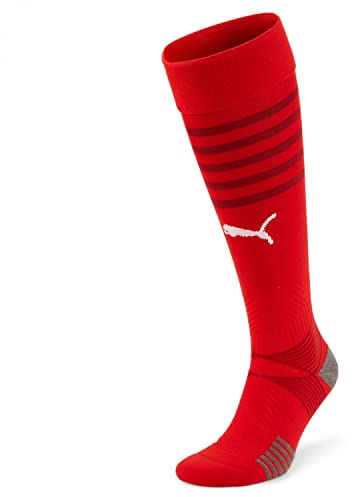 PUMA TeamFINAL Stutzen rot/weiß, 43-46 EU - 4 UK