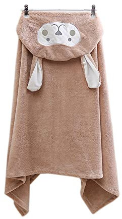 STWINKLE Badeponcho Poncho Tier AFFE Handtuch Kinder Poncho Handtuch Schnelltrocknend Umziehhilfe Strand Mikrofaser Surf Poncho für Mädchen Junge Kapuzen Poncho Bade 70x140cm(Braun4,70x140cm)