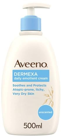 Aveeno Dermexa - Crema Emolliente per Uso Quotidiano per Pelle Secca, 500ml