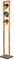 lightling Vintage Stehleuchte Ben nickel antik metall Holz, exkl. 3 x E14 max. 25 Watt, Höhe: 150 cm, Tiefe: 25 cm