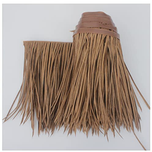 Simulación de Techo de Paja Decorado con Paja Falsa Decorado con Paja Falsa Artificial Decorado con Tiras de Techo plástico simulación de Azulejos de Paja vendidos en Rollos de 0,5x5 Metros (Color :