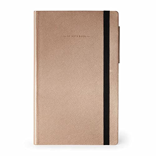 Legami - Notizbuch, liniert, Medium, Limited Edition, 192 Seiten, weicher PU-Einband, FSC®-zertifiziertes Papier, elfenbeinfarbenes Papier 90 g/m², Monatsplaner, Adressbuch, Lesezeichen, 13 x 21 cm,