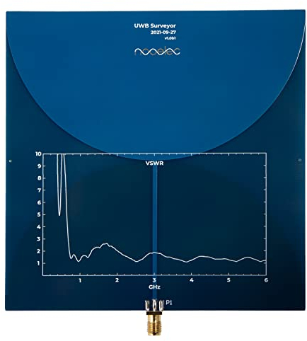 Nooelec UWB Surveyor Antenne, extrem breite Bandbreite, bikonische Low-Profile-Leiterplattenantenne, Frequenzbereich von 700 MHz bis 10 GHz, durchschnittliche Verstärkung von 3 dBi Sehr klein und