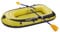 DEMA Schlauchboot Paddelboot Ruderboot Boot mit 2 Paddel + Luftpumpe für 2 Personen BZW. bis 150 kg gelb/grau
