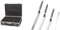 Perel 1819-N Valise avec Bords en Aluminium 455 x 330 x 152 mm & Spatule Patisserie Anglées, Spatule à Palette en Acier Inoxydable, Spatule décorative pour le glaçage du gâteau
