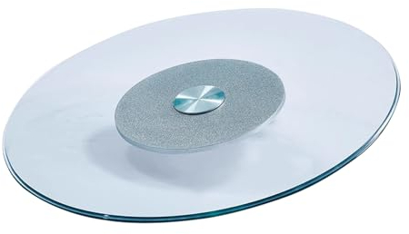 Plato Giratorio De Vidrio Lazy Susan, Plato Giratorio De Vidrio Templado, Rotación De 360 Grados, Plato Giratorio De Mesa Redonda For Uso Doméstico, Diámetro 60-110 Cm (Size : 80cm)
