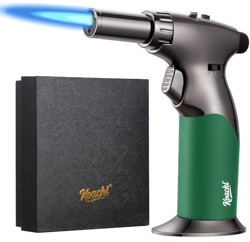 KOACKL Butane Torch Lighter, Dual Flame Tool for Cooking, Crafts & DIY