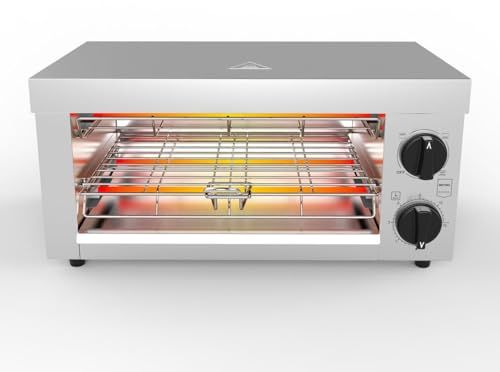 METRO Professional Toaster- / †berbackgerŠt GTO1002, Edelstahl, 49.2 x 28 x 24.4 cm, 2000 W, mit Kochzone