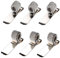 Stiftehalter Taschenclip,3 Stk horizontale & 3 Stk senkrechte Stifthalter Edelstahl Stifthalter Clip Metall Stifthalter Clips für Hause, im Büro, Ärzte, Krankenschwestern, Piloten (Silber)
