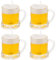 Abaodam 4 Stück Bierkrug Kerze Party Weinbecher Bierglas Für Party Kleines Weinglas Bier Miniglas Kleines Bierglas Bierglas Für Männer Glas Weinbecher Kleiner Bierbecher Bierglas Bulk