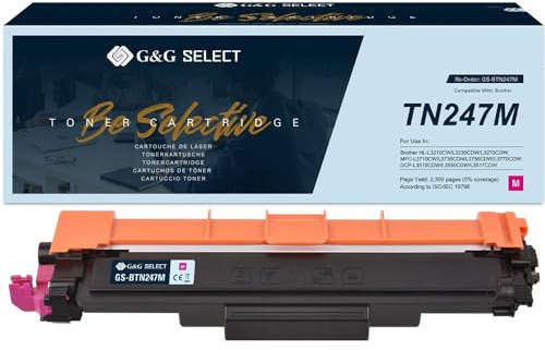 G&G Select TN-243/TN-247 Toner kompatibel mit Brother TN-247 TN-243 für MFC-L3750CDW MFC-L3770CDW DCP-L3550CDW HL-L3210CW HL-L3230CDW MFC-L3710CW (Magenta)
