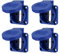 PCE Anbausteckdose mit Klappdeckel blau 105-0b mit Schraubkontakt 50x50 mm IP54