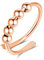 INFUSEU Anti Stress Ring, Fidget Angstring Ringe Verstellbar Bead Einstellbare Spinner Worry Schmuck Anxiety Ring Geschenk für Frauen Damen Mädchen (02-Roségold)