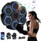 Vulaop Music Boxing Machine,LED Elektronische Musik Boxing Machine mit Boxhandschuhen,9 Geschwindigkeitsmodi und Zählmodus Unterstützt Bluetooth,Fokus Agility Training ﻿ ﻿ ﻿ (Schwarz+Handschuhe)