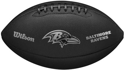 WILSON NFL Team Metallic Premiere Fußball, offizielle Größe, Baltimore Ravens