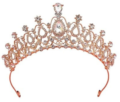 Krone Kronen-Diadem Mode Stirnbänder Brautkronen Legierung mit Strass-Kristall, modisches Braut-Tiara, Geburtstag, Hochzeit, Stirnband, geeignet for Hochzeits-Tiara(C1)